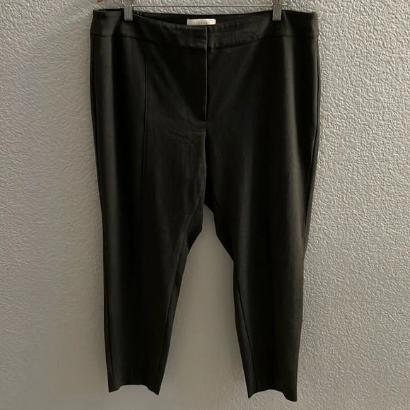 Talbots Refined Gray Straight Leg Trouser Dress Pants Size 16W - Picture 1 of 8